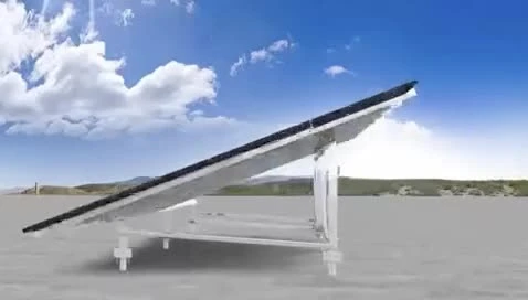 Suporte solar de alta qualidade Suporte fotovoltaico Terra Dupla coluna sistema de montagem de energia solar