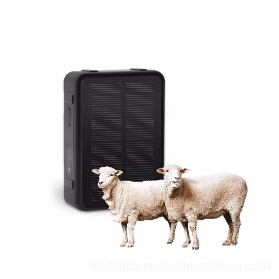 Alta qualidade IP67 à prova d'água 4G LTE Carregamento solar GPS rastreador para ovelhas vacas com 9000mAh grande capacidade de bateria V44
